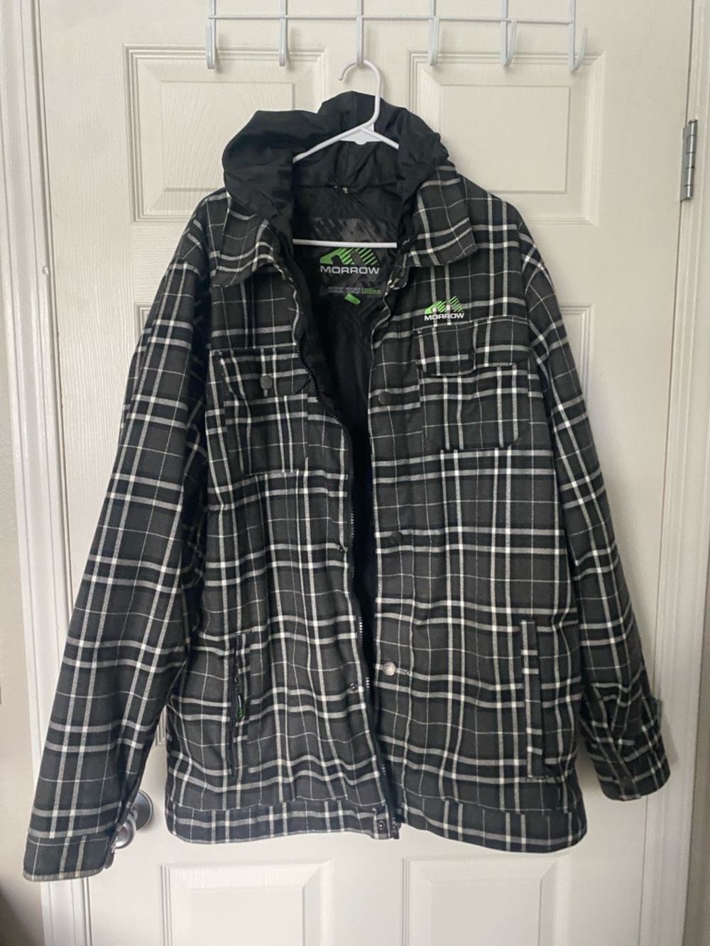 Morrow Waterproof Jacket with Green Logo